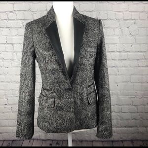 Express Blazer Tweed with Faux Leather